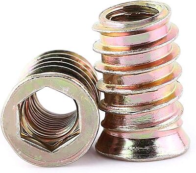 VAC - D-Nut M6 x 15mm -  Hex Socket Drive - Zinc Plated - DN-M615
