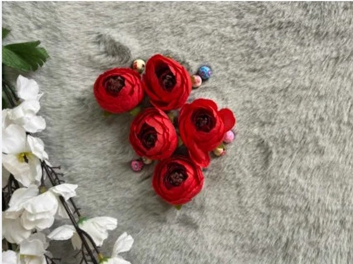 Artificial Peony Rose Flowers red Artificial Peony Rose Flowers red