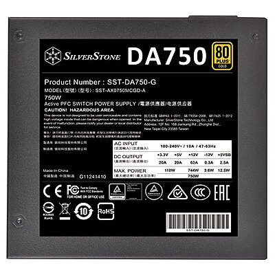 Silverstone Power supply Series ATX SMPS (DA750 Gold) Silverstone Power supply Series ATX SMPS (DA750 Gold)