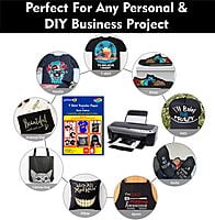 Tshirt Transfer Inkjet Paper Dark Fabrics X 5 Pack Combo (A4Zize 25 Sheet) Make Custom Tshirts at Home! As Simple as 1-2-3 Tshirt Transfer Inkjet Paper Dark Fabrics X 5 Pack Combo (A4Zize 25 Sheet) Make Custom Tshirts at Home! As Simple as 1-2-3