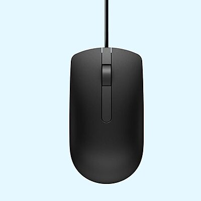 Dell MS116 Wired Optical Mouse, 1000DPI, LED Tracking, Scrolling Wheel, Plug and Play Dell MS116 Wired Optical Mouse, 1000DPI, LED Tracking, Scrolling Wheel, Plug and Play