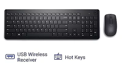 Dell USB Wireless Keyboard and Mouse Set- KM3322W, Anti-Fade & Spill-Resistant Keys, up to 36 Month Battery Life, 3Y Advance Exchange Warranty Dell USB Wireless Keyboard and Mouse Set- KM3322W, Anti-Fade & Spill-Resistant Keys, up to 36 Month Battery Life, 3Y Advance Exchange Warranty