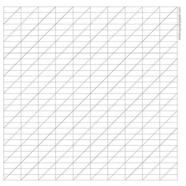 Diagonal grid papers Diagonal grid papers