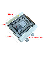 Havells WaterShield IP66 DCDB (1 in 1 out) with Inbuilt 2 nos 25A Fuse for +ve & -ve , DC SPD 600Vdc T2