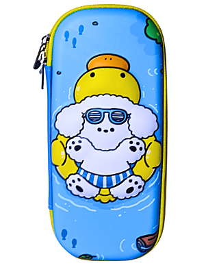 New EVA Pencil Cases 3D Large Capacity Double-Layer Portable Cartoon Kids Students Stationery Bags