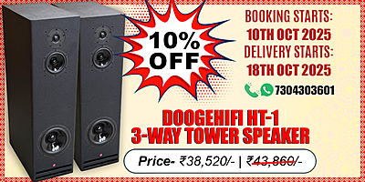 DOOGEHIFI HT1 3way Tower 1Pair(Amplifier Needed)