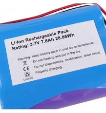 3.7V-7800mah battery pack lithium ion