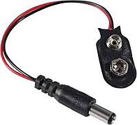 5.5mm DC Jack to 9V Battery Holder
