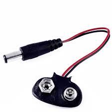 5.5mm DC Jack to 9V Battery Holder
