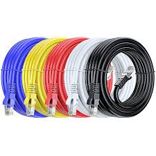 FEDUS 50 Meter Cat6 Ethernet Cable High Speed 550MHZ / 10 Gigabit Speed UTP LAN Cable, Network Cable Internet Cable RJ45 Cable LAN Wire, Patch Computer Cord Gigabit Category 6 Wires for Modem,Router