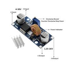 XL4015 5A DC-DC Step Down Adjustable Power Supply Buck Module LED with Heatsink XL4015 5A DC-DC Step Down Adjustable Power Supply Buck Module LED with Heatsink