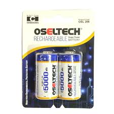 Oseltech 1.2V C 5000mAh Size Ni-MH Rechargeable Battery (Pack of 2) OSL 206 Oseltech 1.2V C 5000mAh Size Ni-MH Rechargeable Battery (Pack of 2) OSL 206