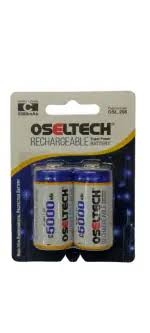 Oseltech 1.2V C 5000mAh Size Ni-MH Rechargeable Battery (Pack of 2) OSL 206 Oseltech 1.2V C 5000mAh Size Ni-MH Rechargeable Battery (Pack of 2) OSL 206
