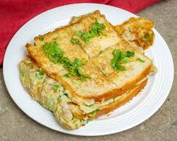 bread egg omelette