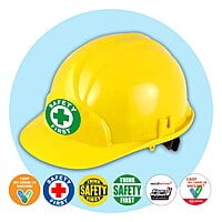 Self Adhesive Safety Helmet Sticker
