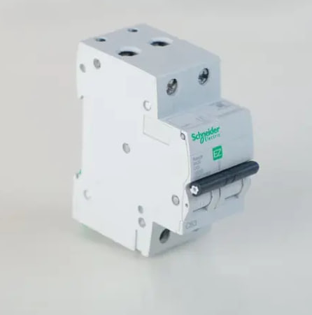 Schneider Electric MCB 2P, 63 A, C curve, 10000 A 240V (Pack of 1) Schneider Electric MCB 2P, 63 A, C curve, 10000 A 240V (Pack of 1)