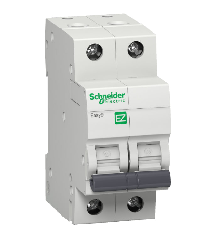 Schneider Electric MCB 2P, 32 A, C curve, 6000 A 240V (Pack of 1)