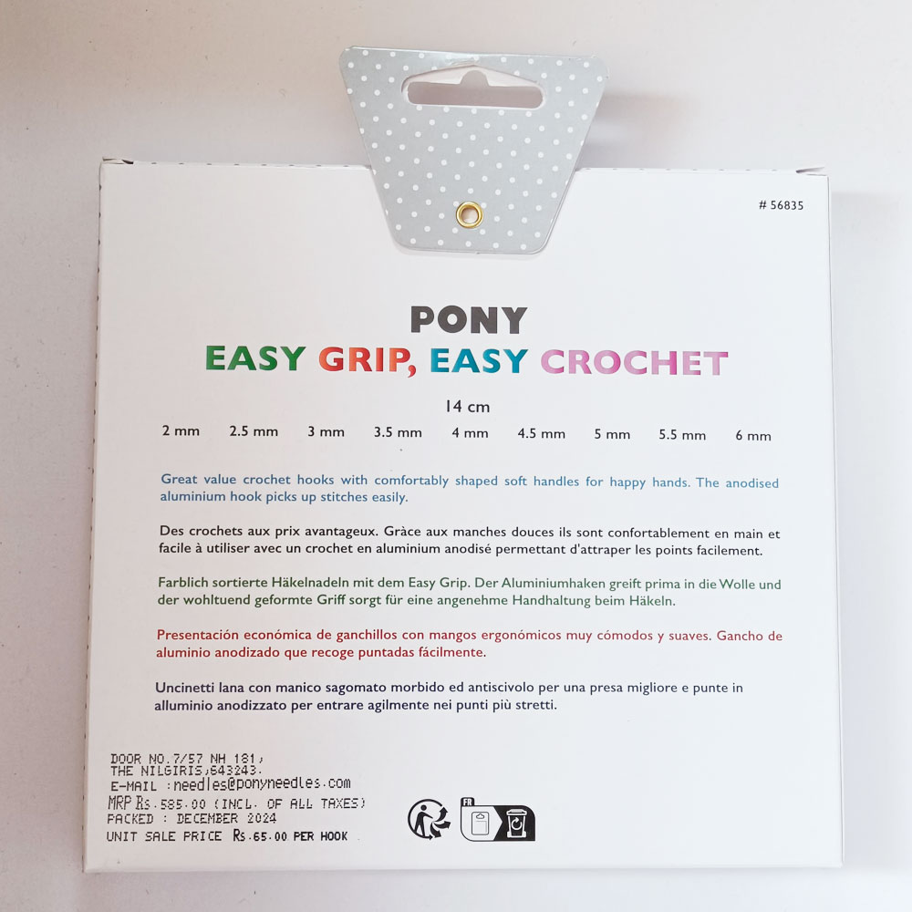 Pony Easy Grip Crochet Hook Set
