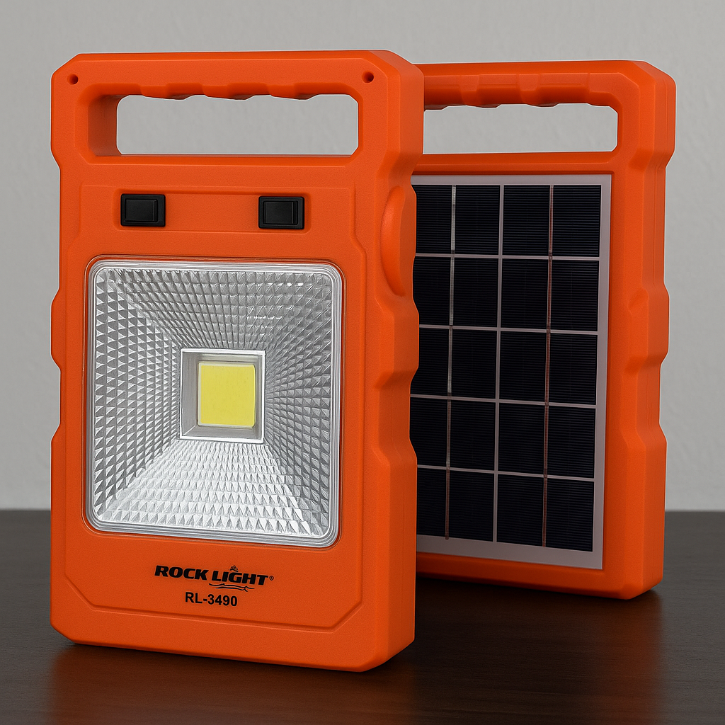 RL - 3490 with solar plate and LED Bulbs
