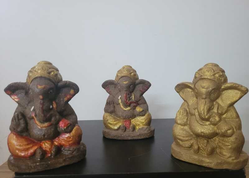 kaamdhenu Cow Dung Ganesha Idol