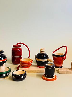 Wooden Kitchen set