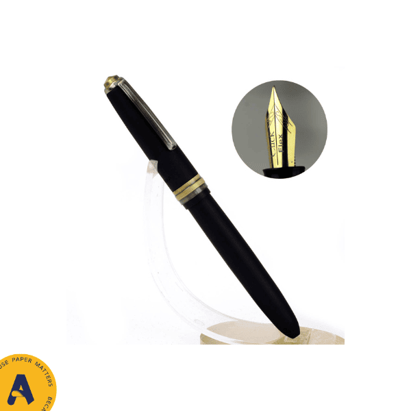 Click Carbon Black Med Nib Fountain Pen Click Carbon Black Med Nib Fountain Pen