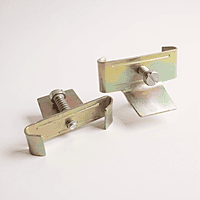 Metal DIN Rail Mount Terminal Blocks End Stopper Screw Type Clamp (1 qty)