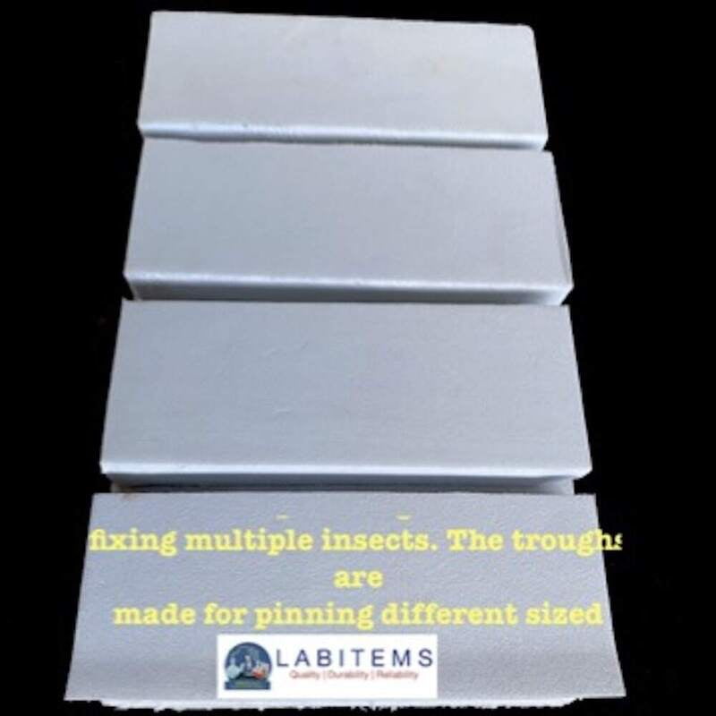 Insect Spreading Board for pinning multiple insects Insect Spreading Board for pinning multiple insects
