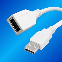 USB A (M) to USB A ( F) Extension Cable High-Speed Data Transfer Compatible with Keyboard, Mouse, Hard Drive, Flash Drive, Xbox, Laptop/PC/Mac/Printer (White)