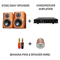 F35G + AMG240DUSB + BANANA PIN + SPEAKER WIRE COMBO SET F35G + AMG240DUSB + BANANA PIN + SPEAKER WIRE COMBO SET