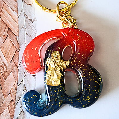 'B' PASSION LETTER KEYCHAIN (LKI00002)