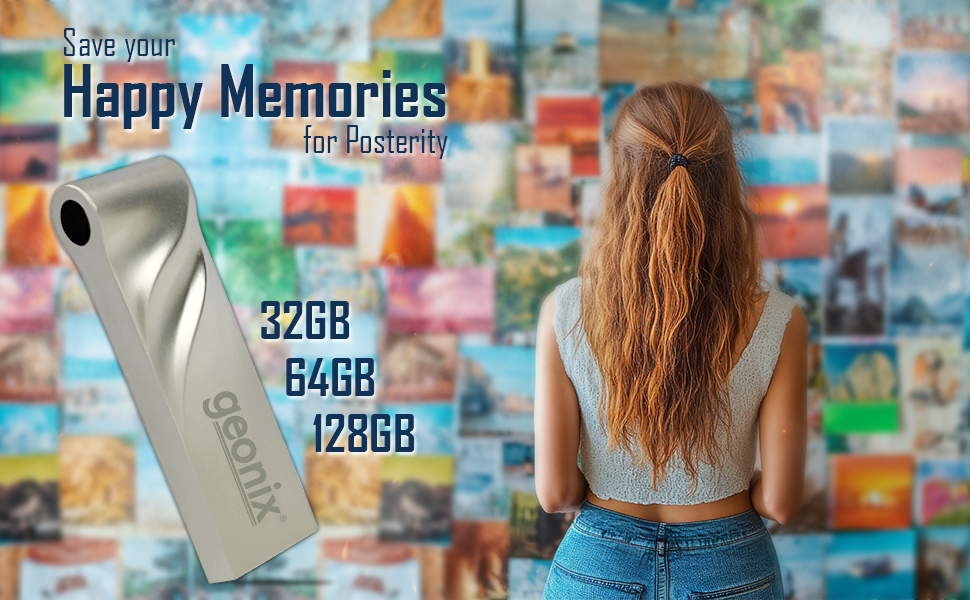 โGeonix 128GB USB 3.2 Pen Drive, Lightweight Keyring Design, 5-Year Warranty, Greyโ-GXPDU128GB โGeonix 128GB USB 3.2 Pen Drive, Lightweight Keyring Design, 5-Year Warranty, Greyโ-GXPDU128GB