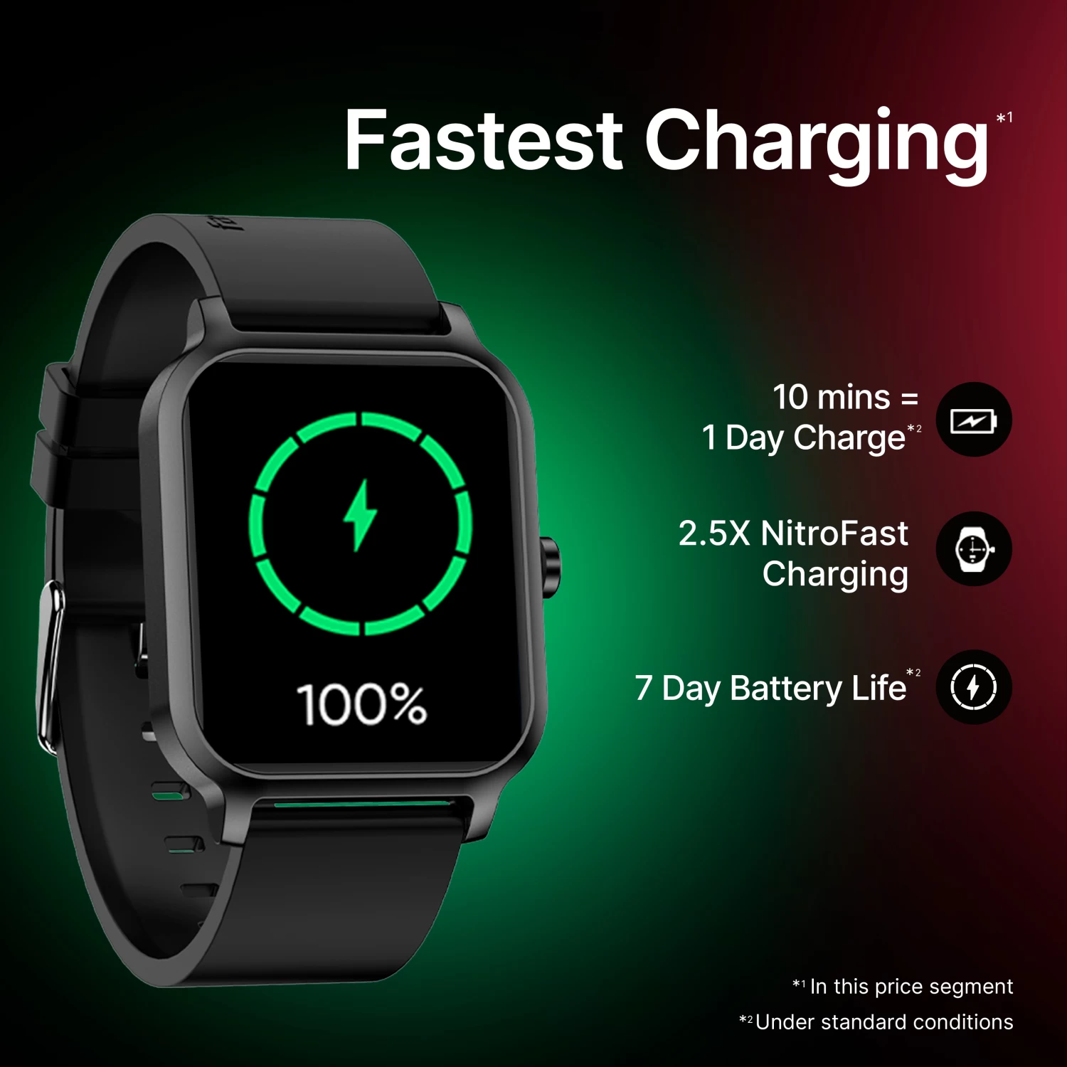 Fastrack Revoltt 1 83 Display BT Calling Fastcharge smart watch