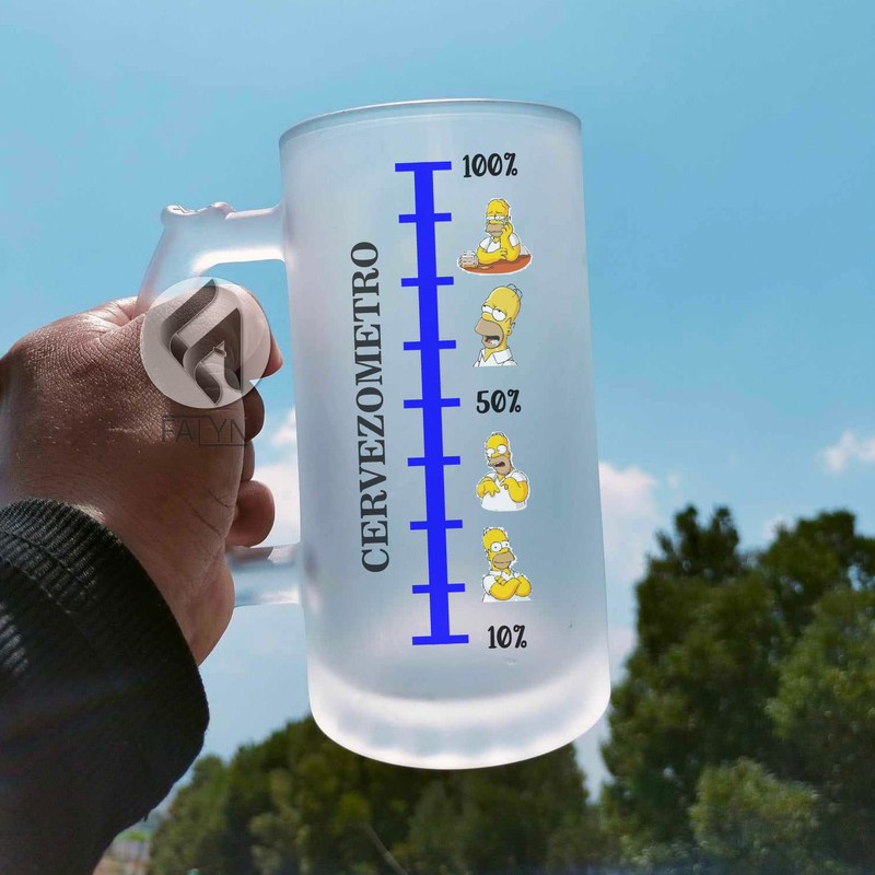 Sublimation Printed Beer Mug with Handle Gift forTarro Personalizado (470 ml) Sublimation Printed Beer Mug with Handle Gift forTarro Personalizado (470 ml)