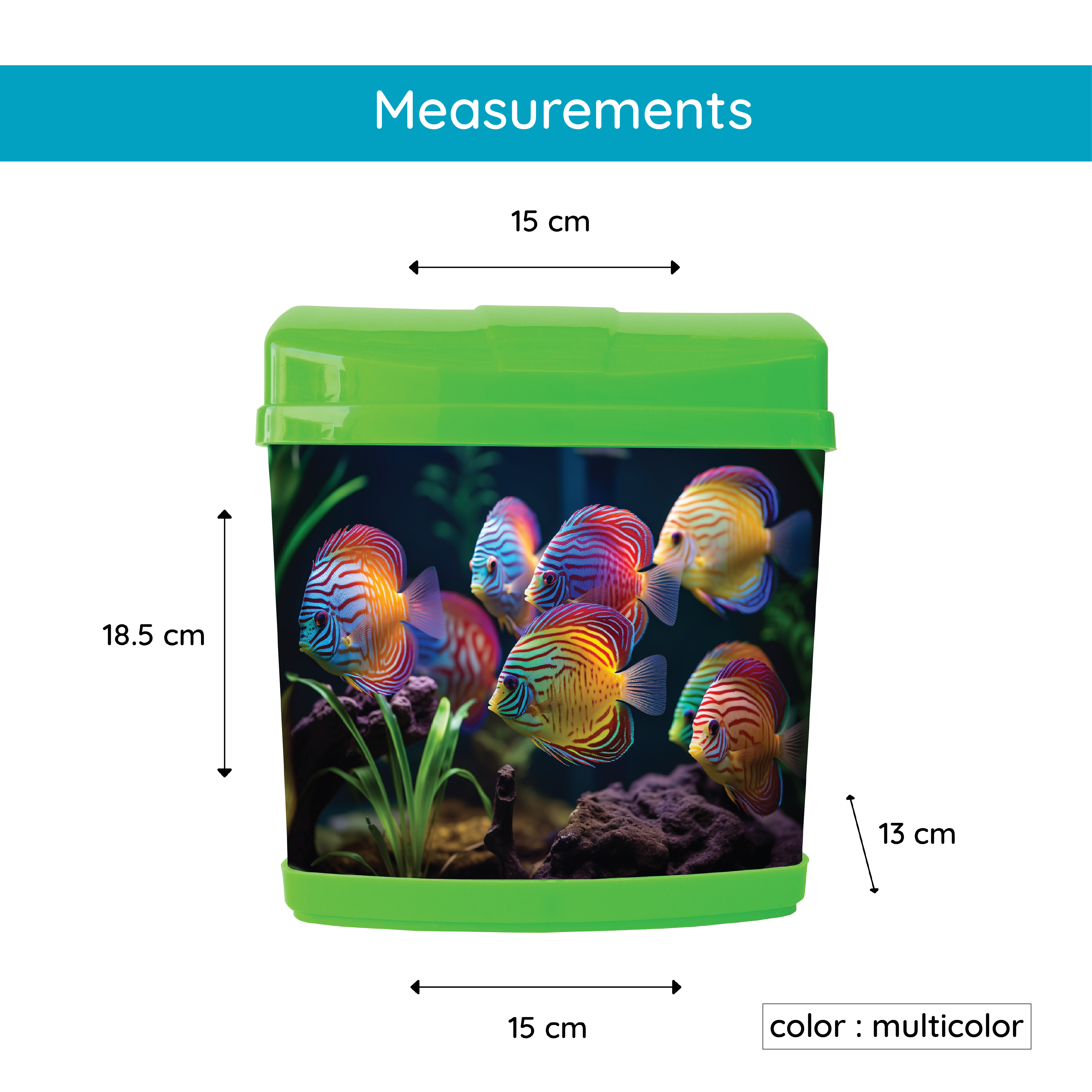 FlyExtreme Fish Tank With LED Light For Betta, Guppy, Gold Fish & Other Small Fish Variety FlyExtreme Fish Tank With LED Light For Betta, Guppy, Gold Fish & Other Small Fish Variety