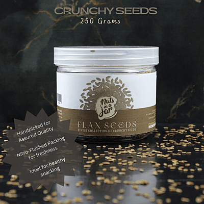 Nuts in a Jar Crunchy Flax Seeds 250 Grams Nuts in a Jar Crunchy Flax Seeds 250 Grams