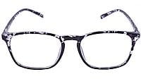 Soigné Unisex Square Large Spectacle Frame. Transparent& Black Soigné Unisex Square Large Spectacle Frame. Transparent& Black