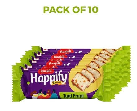 Raajali - HAPPIFY SLICED FRUIT CAKE (50G PER PACK)