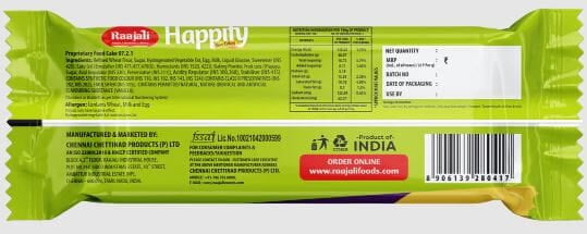 Raajali - HAPPIFY SLICED FRUIT CAKE (50G PER PACK) Raajali - HAPPIFY SLICED FRUIT CAKE (50G PER PACK)