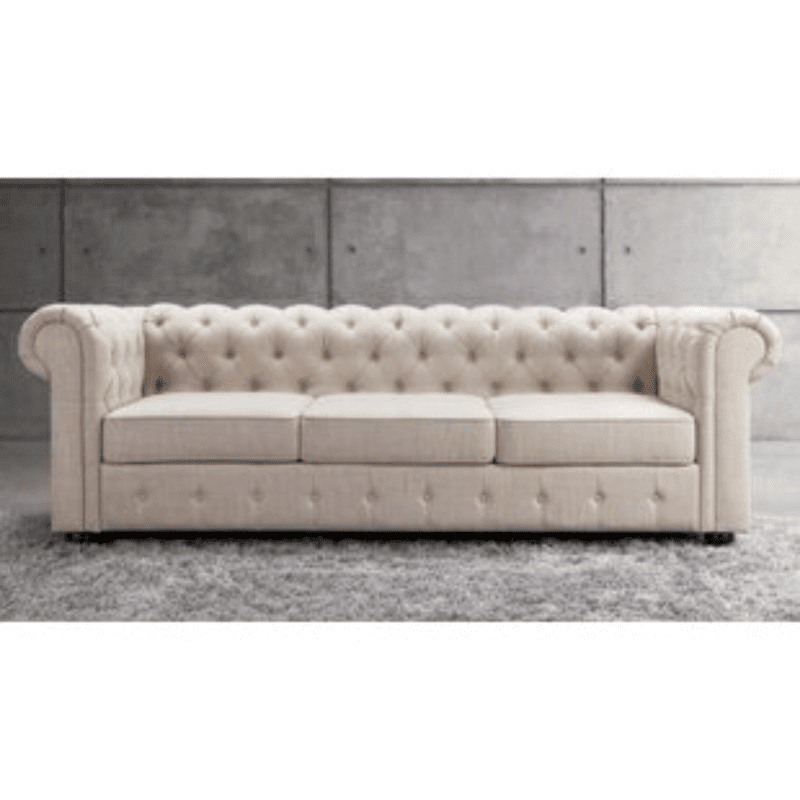Woodenlia Lovely 3 Seater Chesterfield Sofa Woodenlia Lovely 3 Seater Chesterfield Sofa