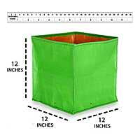 12X12X12 Inches - 250 GSM HDPE Square Grow Bag