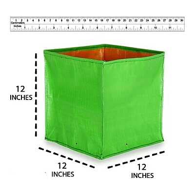 12X12X12 Inches - 250 GSM HDPE Square Grow Bag 12X12X12 Inches - 250 GSM HDPE Square Grow Bag