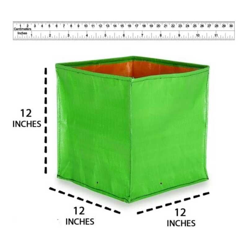 12X12X12 Inches - 250 GSM HDPE Square Grow Bag 12X12X12 Inches - 250 GSM HDPE Square Grow Bag