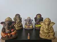 kaamdhenu Cow Dung Ganesha Idol