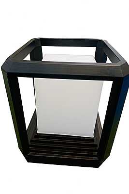 LED Gate Light Classic Cube Small - 12W (CW) Black Body