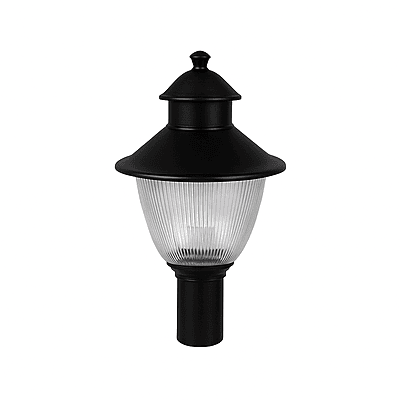 LED Gate Light Crystal - 12W (WW) Black Body