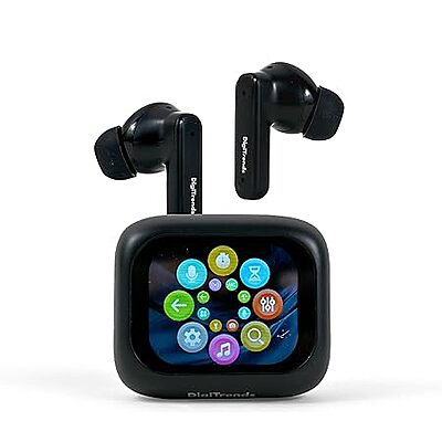 Gen Pods Digital Touch Screen Earbuds, Bluetooth 5.4, Active Noise Cancellation, Dedicated Gaming Modes, Black Gen Pods Digital Touch Screen Earbuds, Bluetooth 5.4, Active Noise Cancellation, Dedicated Gaming Modes, Black