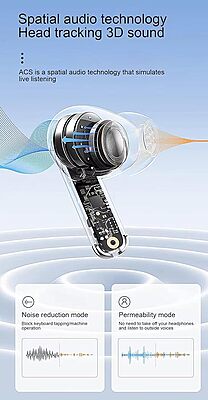 Gen Pods Digital Touch Screen Earbuds, Bluetooth 5.4, Active Noise Cancellation, Dedicated Gaming Modes, Black Gen Pods Digital Touch Screen Earbuds, Bluetooth 5.4, Active Noise Cancellation, Dedicated Gaming Modes, Black