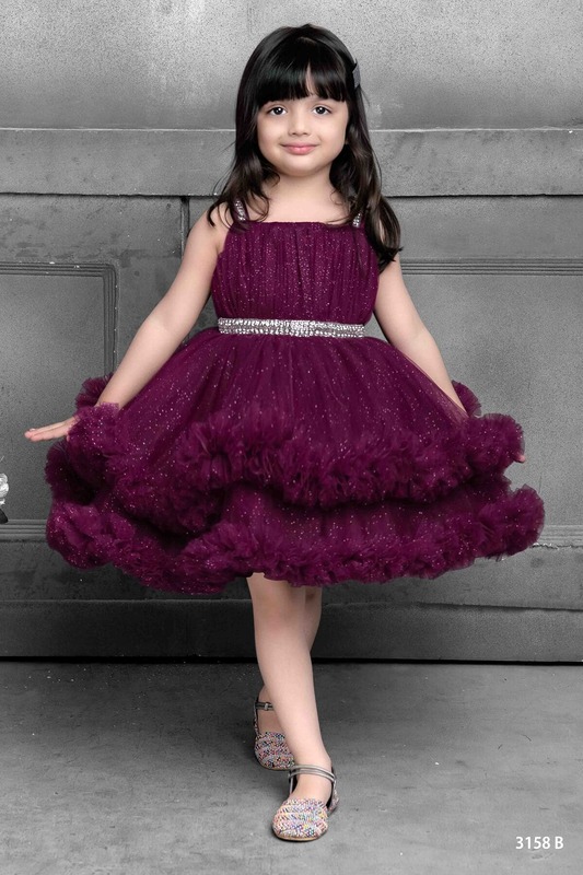 Maroon Party Wear Gown