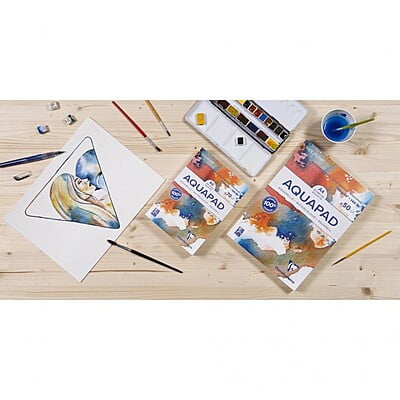 CLAIREFONTAINE GOLDLINE AQUAPAD, 100% CELLULOSE, MEDIUM FINE GRAIN, 300G CLAIREFONTAINE GOLDLINE AQUAPAD, 100% CELLULOSE, MEDIUM FINE GRAIN, 300G